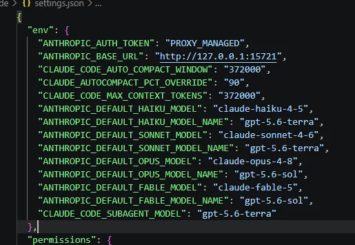 Linux 中由 CC Switch 管理的 Claude Code 配置