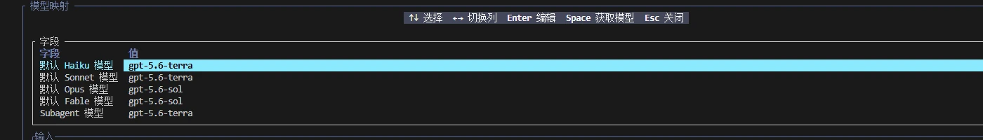 Linux CLI 中配置模型映射